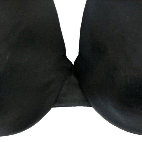 Cacique Lane Bryant Womens Bra Smooth Satin Full Coverage U/W Size 40J Black - Picture 5 of 6